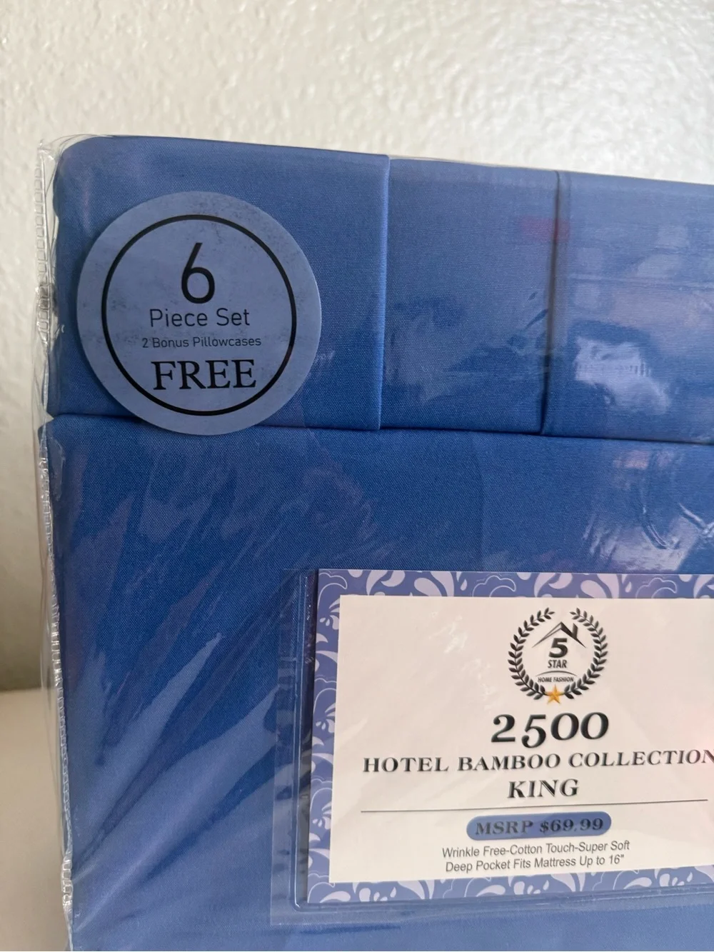 King Bedding Set - Blue
